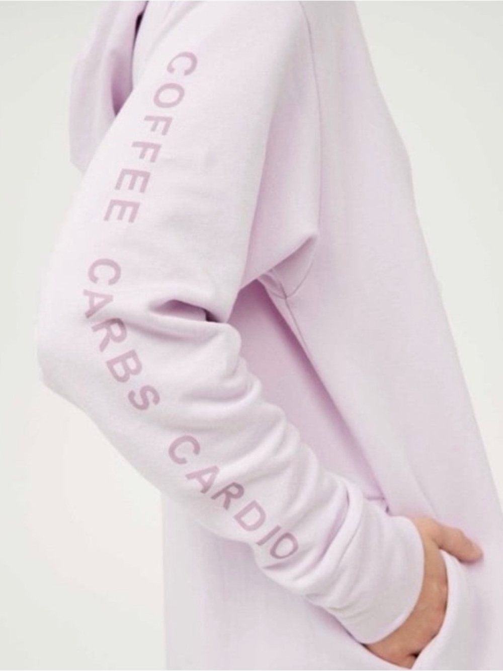 OFFLINE by Aerie Coffee Carbs Cardio Hoodie – Lavender/Lilac – XS